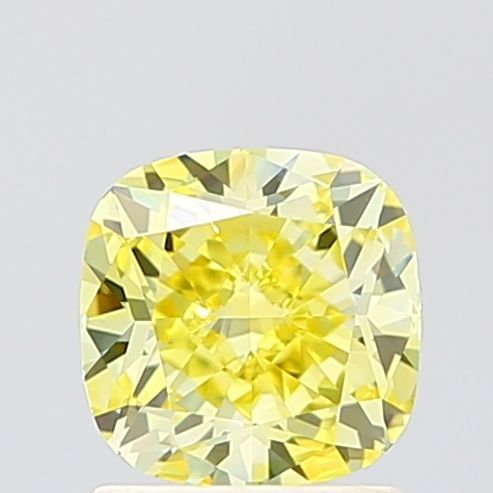 Cushion Fancy Intense Yellow Lab-grown Diamond 1.24ct VVS2 loose diamond