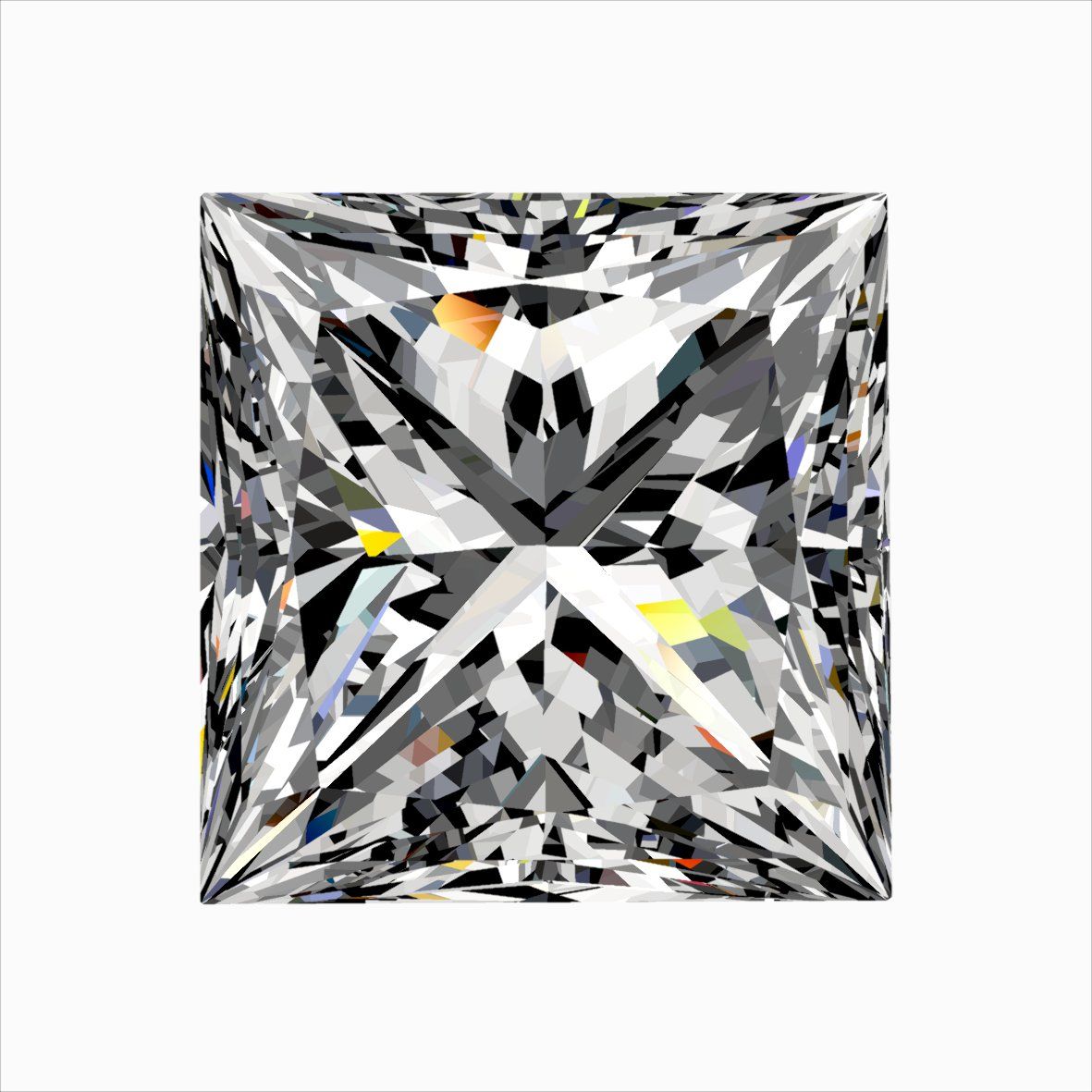 Princess Natural Diamond 0.32ct E VS1