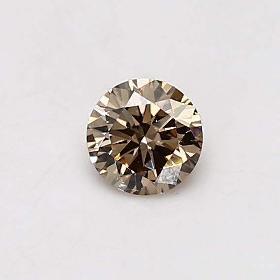 Round Light Brown Natural Diamond 0.38ct VS1 loose diamond