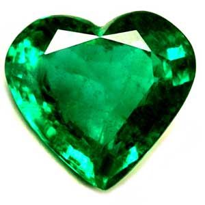 Heart Green Emerald 1.41ct loose gemstone