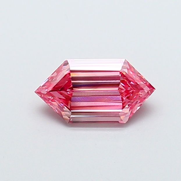 Hexagonal Fancy Vivid Pink Lab-grown Diamond 1.1ct VS1 loose diamond