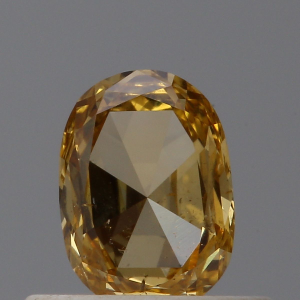 Cushion Fancy Intense Orange Yellow Natural Diamond 0.31ct SI1 loose diamond
