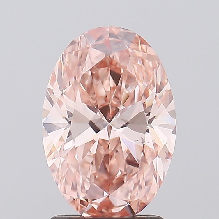 Oval Fancy Intense Pink Lab-grown Diamond 1.79ct VS1 loose diamond
