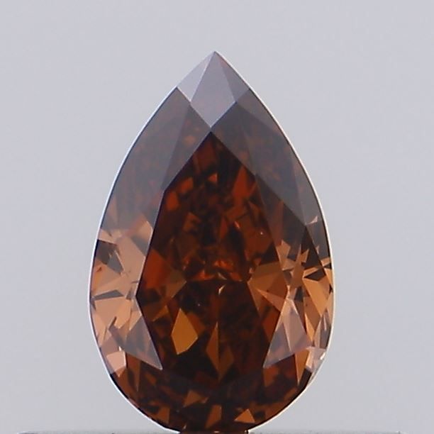 Pear Fancy Reddish Orange Natural Diamond 0.34ct VS1 loose diamond