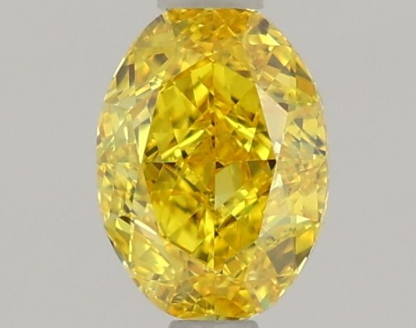 Oval Fancy Vivid Yellow Lab-grown Diamond 1.07ct VVS2 loose diamond