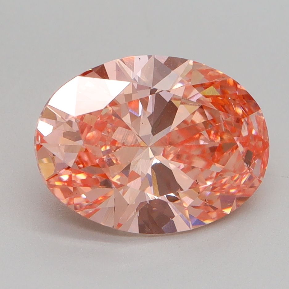 Oval Fancy Vivid Pink Lab-grown Diamond 2.5ct VS2 loose diamond