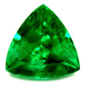 Trilliant Green Emerald 2.02ct loose gemstone