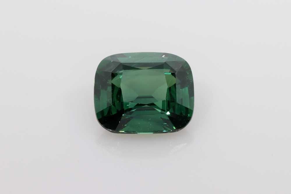 Cushion Teal Sapphire 3.56ct loose gemstone