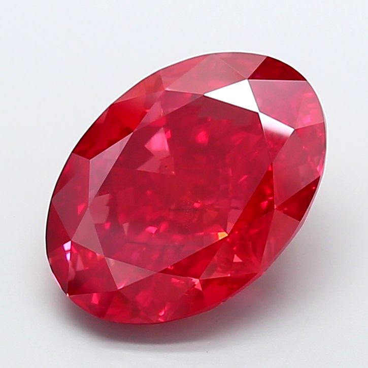 Oval Fancy Vivid Red Lab-grown Diamond 10.05ct VS2 loose diamond