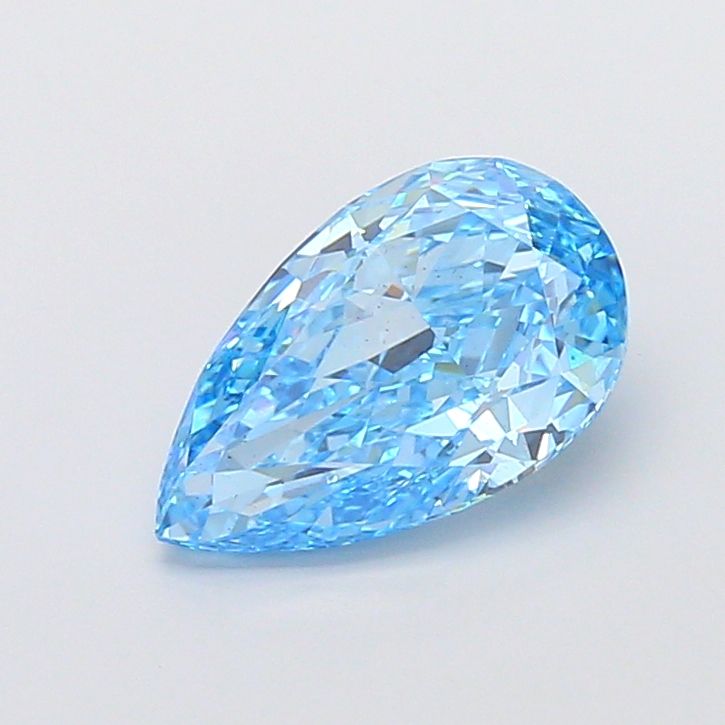 Pear Fancy Vivid Blue Lab-grown Diamond 3.05ct VS2 loose diamond