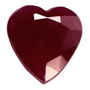 Heart Red Ruby 1.9ct loose gemstone