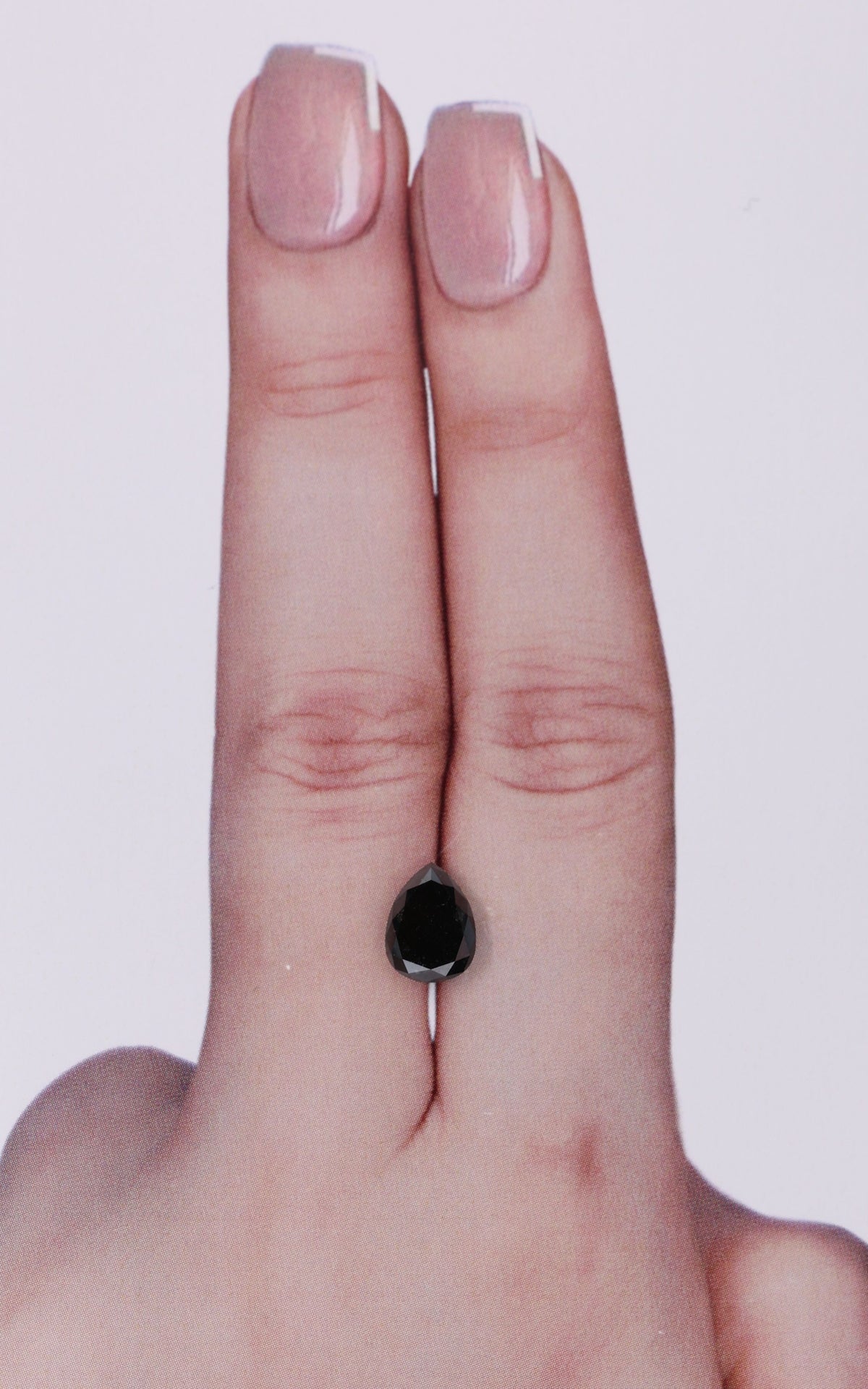 Pear Black Natural Diamond 1.28ct loose diamond