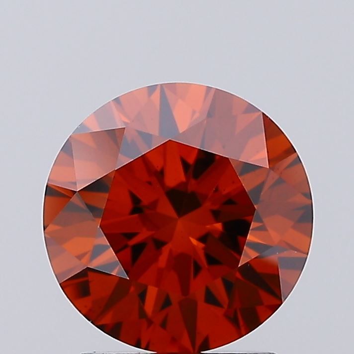 Round Fancy Vivid Orange Lab-grown Diamond 1.96ct VS2 loose diamond