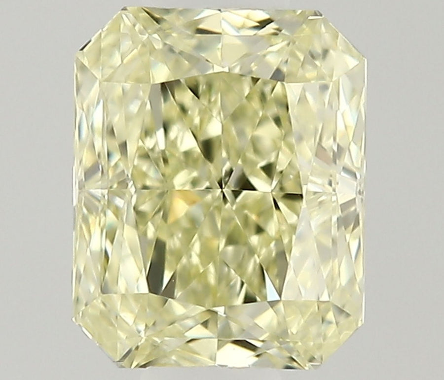 Radiant Fancy Light Yellow Natural Diamond 0.3ct VVS1 loose diamond