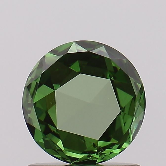 Rose Fancy Vivid Green Lab-grown Diamond 0.64ct SI1 loose diamond