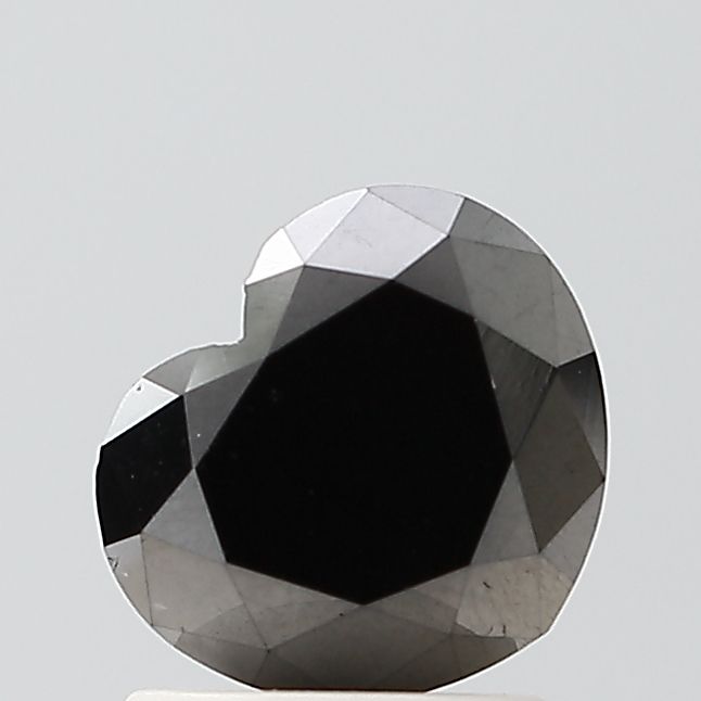 Heart Black Natural Diamond 1.9ct VVS2 loose diamond
