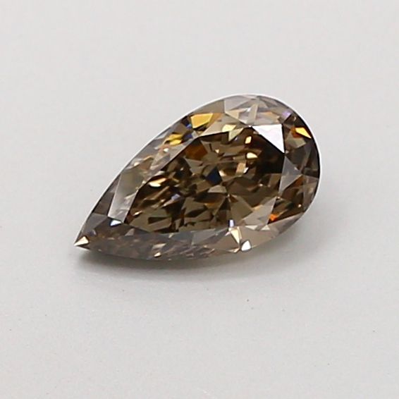 Pear Fancy Vivid Black Lab-grown Diamond 0.61ct VS1 loose diamond
