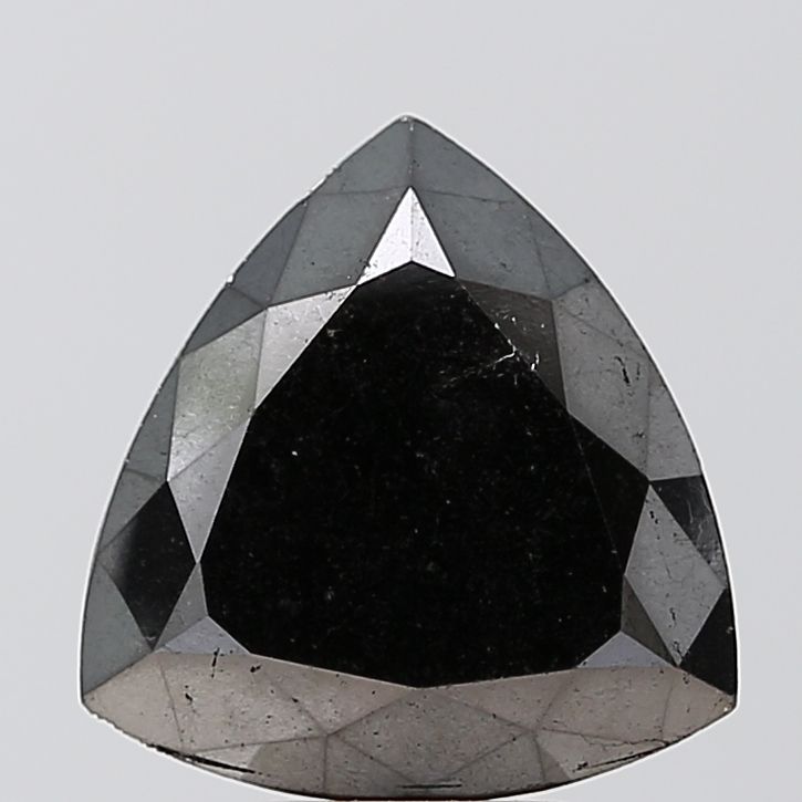 Trilliant Black Natural Diamond 3.71ct VS2 loose diamond