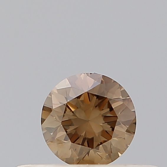 Round Fancy Light Brown Natural Diamond 0.17ct VS1 loose diamond