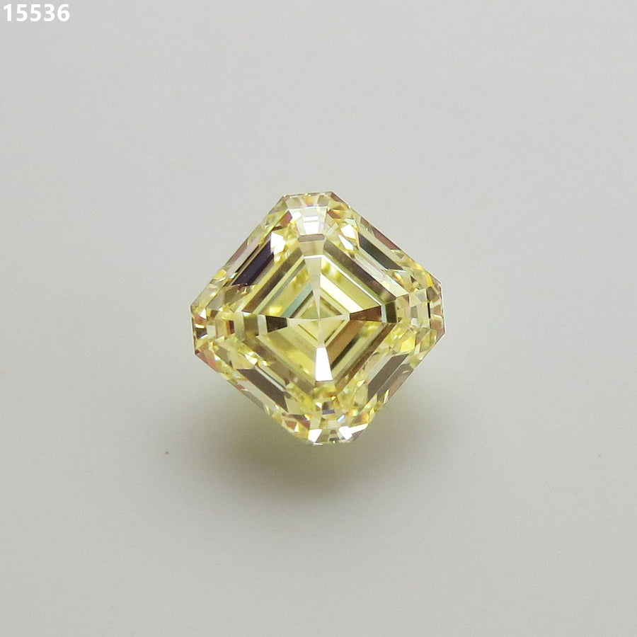 Asscher Fancy Yellow Natural Diamond 2.02ct VS2 loose diamond