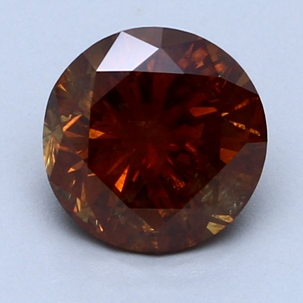 Round Fancy Deep Brown Orange Natural Diamond 1.92ct loose diamond
