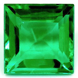 Square Green Emerald 1.11ct loose gemstone