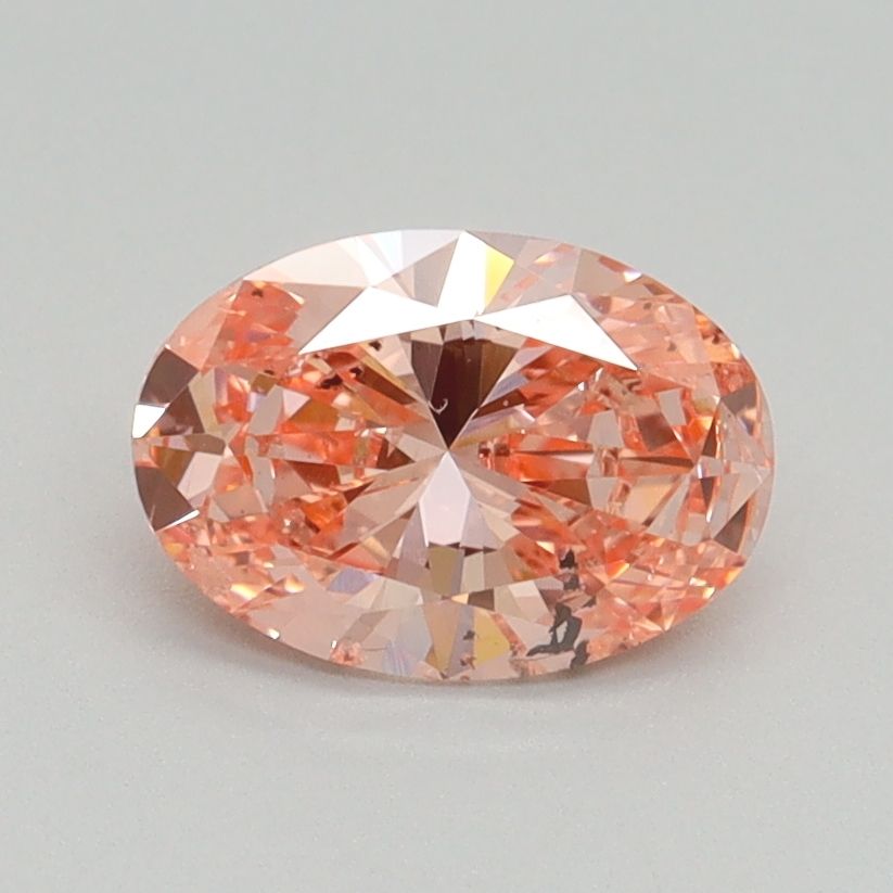 Oval Fancy Vivid Pink Lab-grown Diamond 1ct SI2 loose diamond