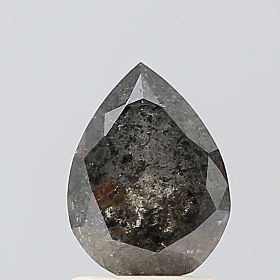Pear Salt And Pepper Natural Diamond 0.98ct VVS2 loose diamond