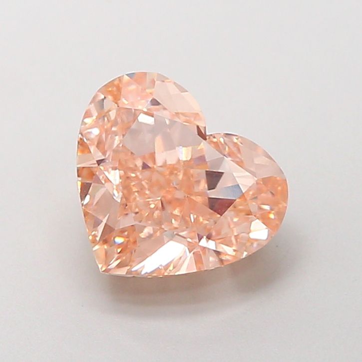 Heart Fancy Brownish Orange Lab-grown Diamond 2.54ct VVS2 loose diamond
