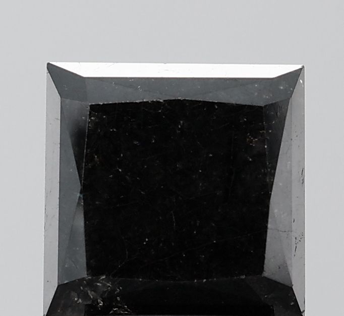 Princess Black Natural Diamond 3.47ct VVS2 loose diamond