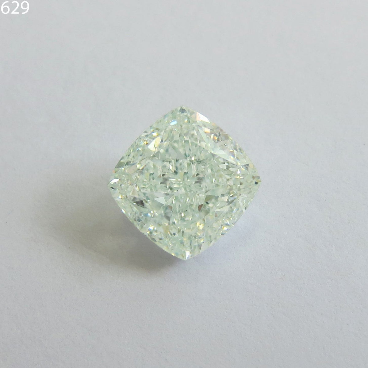 Cushion Very Light Green Natural Diamond 3.03ct SI1 loose diamond