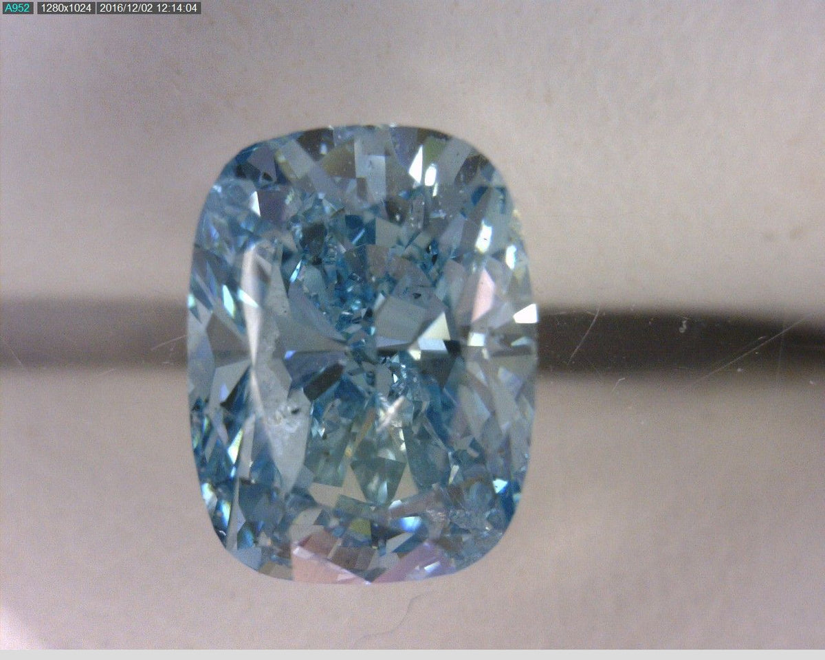 Cushion Blue Natural Diamond 1ct SI2 loose diamond