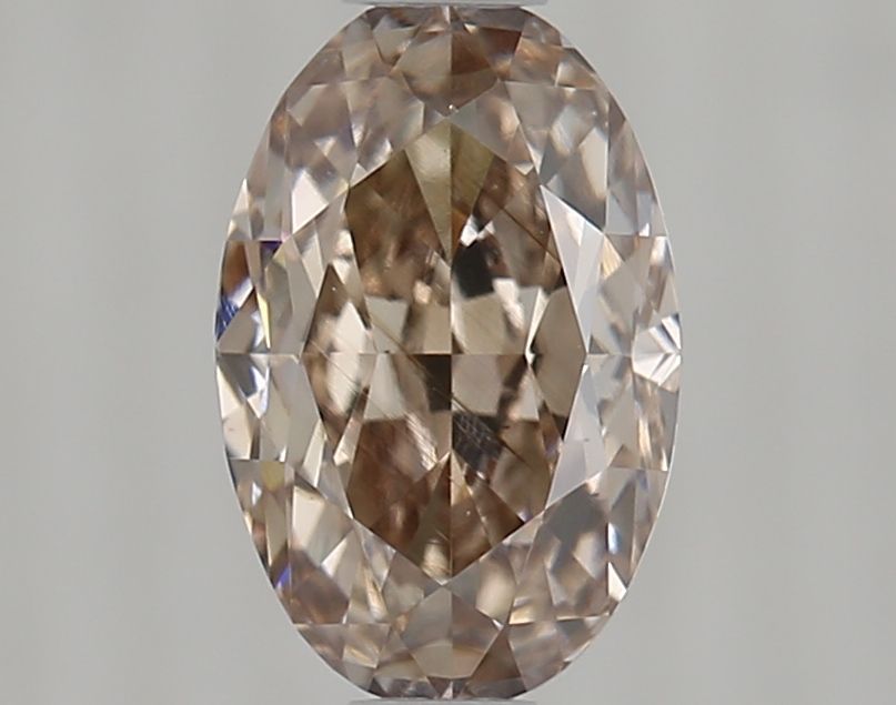 Oval Fancy Light Yellowish Brown Natural Diamond 0.77ct VS2 loose diamond