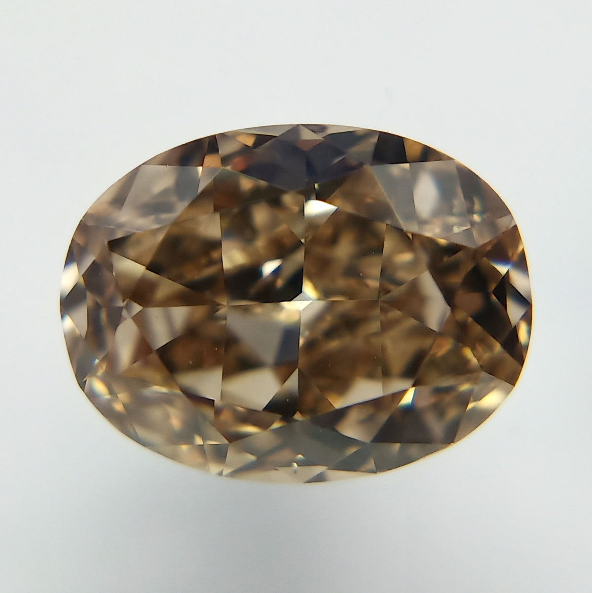 Oval Fancy Dark Yellowish Brown Natural Diamond 1.03ct VS1 loose diamond