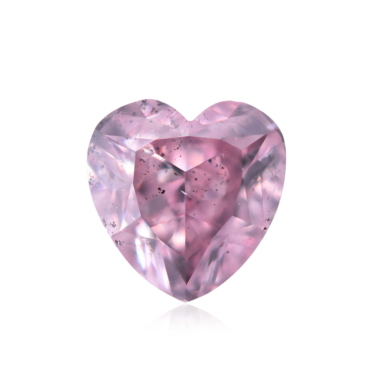 Heart Fancy Intense Purple Pink Natural Diamond 0.25ct I1 loose diamond