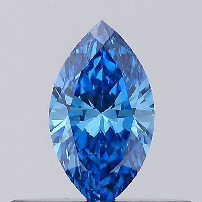 Marquise Fancy Vivid Blue Lab-grown Diamond 0.25ct VS1 loose diamond