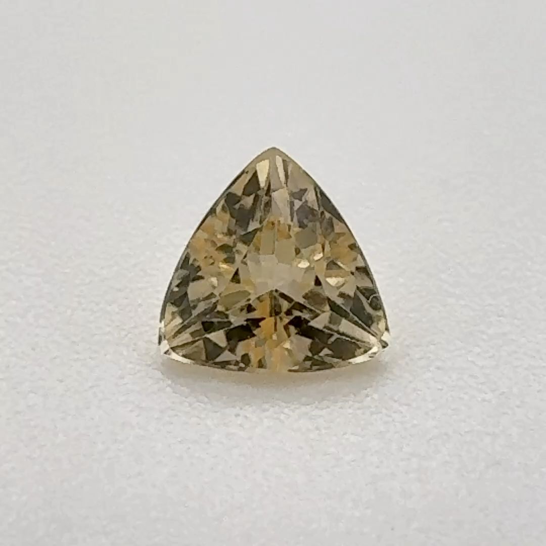 Trilliant Yellow Topaz 0.45ct loose gemstone