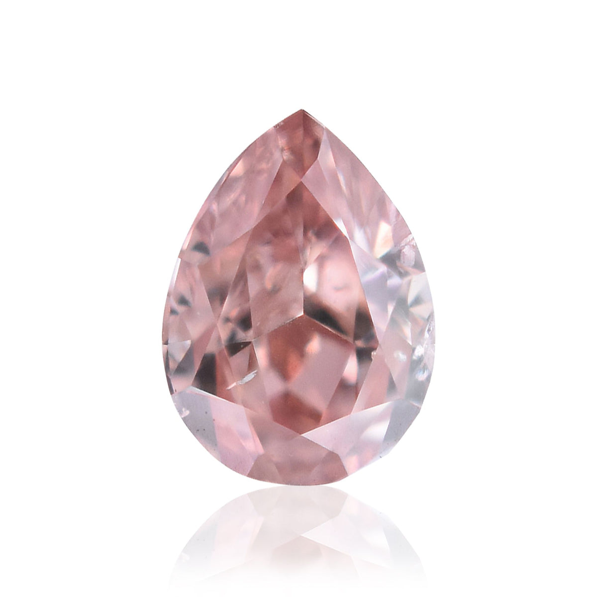 Pear Fancy Intense Orangey Pink Natural Diamond 0.17ct I1 loose diamond