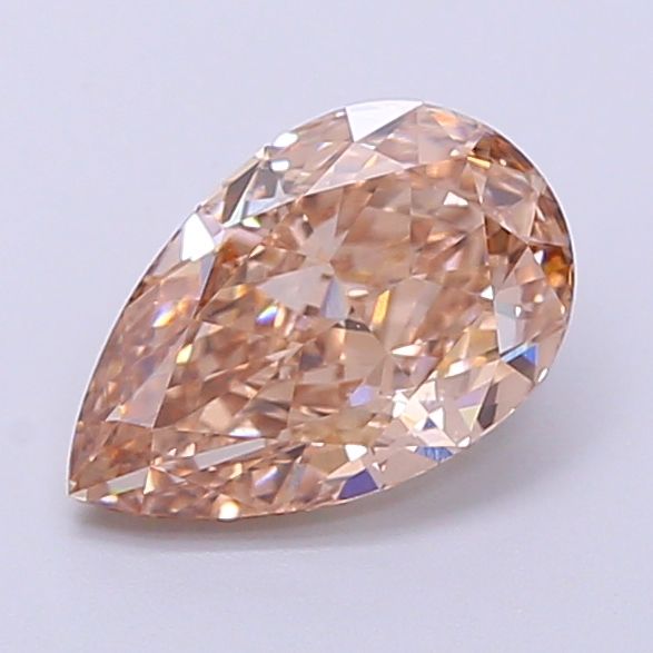 Pear Fancy Light Brown Lab-grown Diamond 1.55ct VVS2 loose diamond