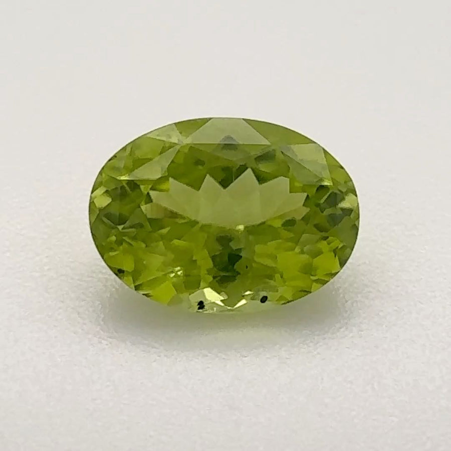 Oval Green Peridot 1.23ct loose gemstone