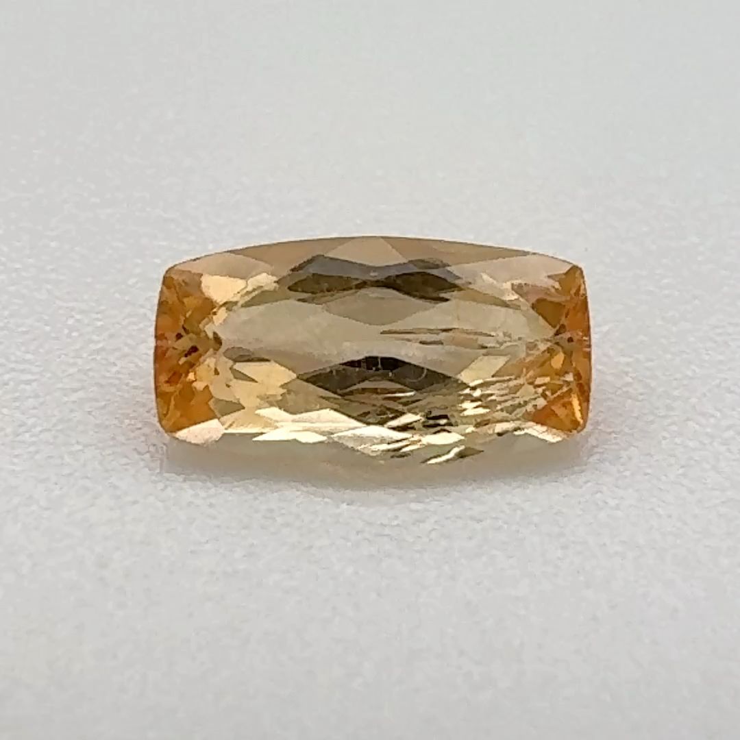 Cushion Orange Topaz 0.66ct loose gemstone