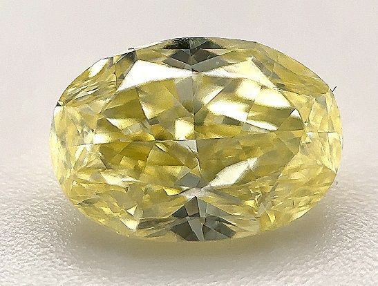 Oval Fancy Yellow Natural Diamond 1.37ct SI2 loose diamond