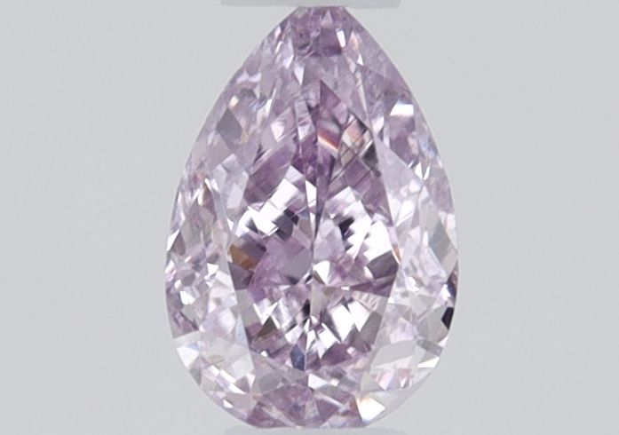 Pear Fancy Intense Pinkish Purple Natural Diamond 0.1ct loose diamond