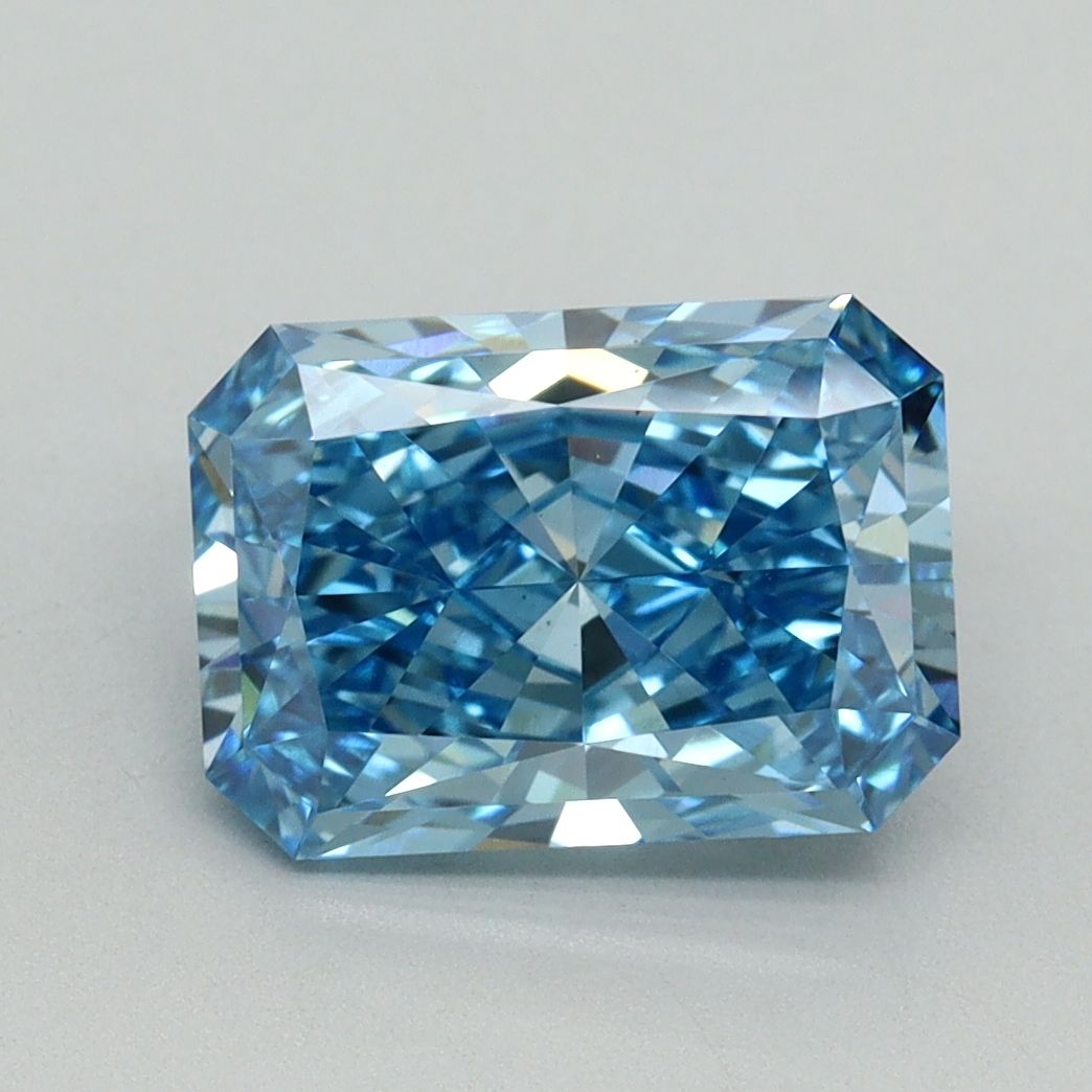 Radiant Fancy Vivid Blue Lab-grown Diamond 2.42ct VS1 loose diamond