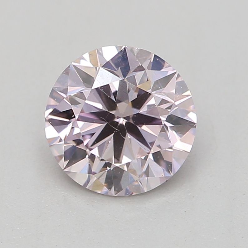 Round Fancy Light Purplish Pink Natural Diamond 0.46ct loose diamond