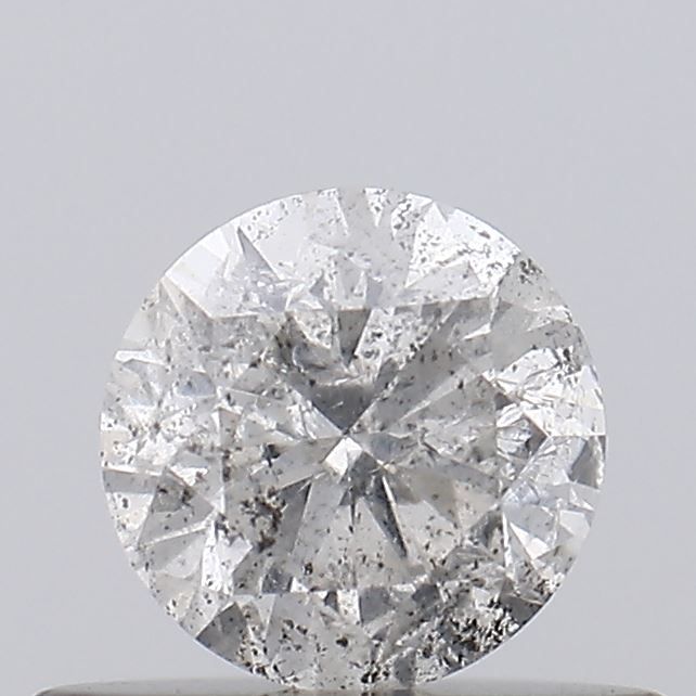 Round Salt And Pepper Natural Diamond 0.41ct I3 loose diamond