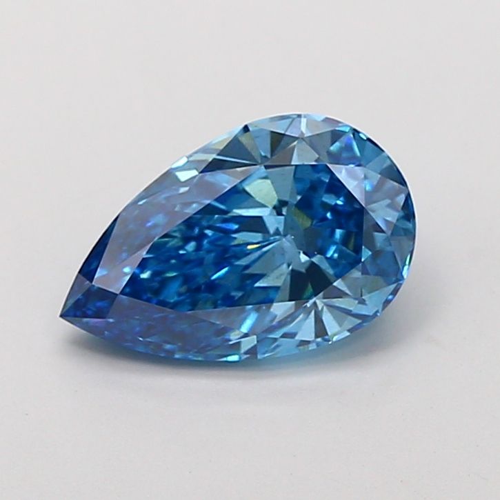 Pear Fancy Vivid Blue Lab-grown Diamond 2.55ct VS2 loose diamond