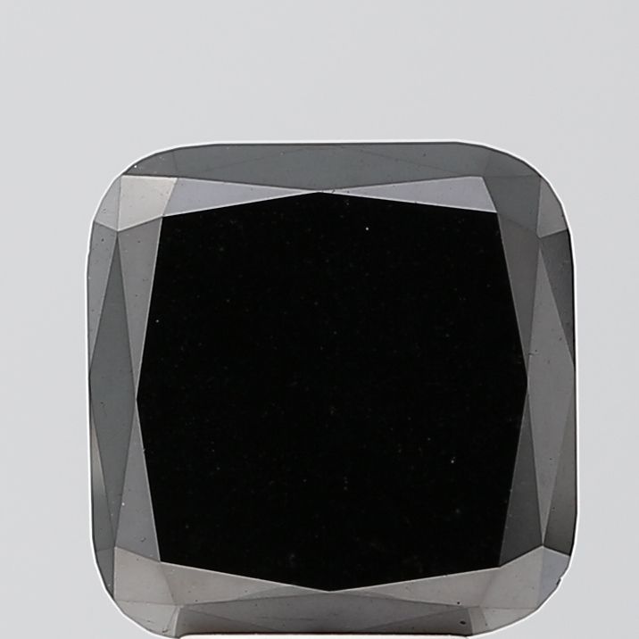 Cushion Black Natural Diamond 3.82ct VVS2 loose diamond