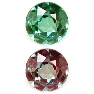 Round Green Alexandrite 0.14ct loose gemstone