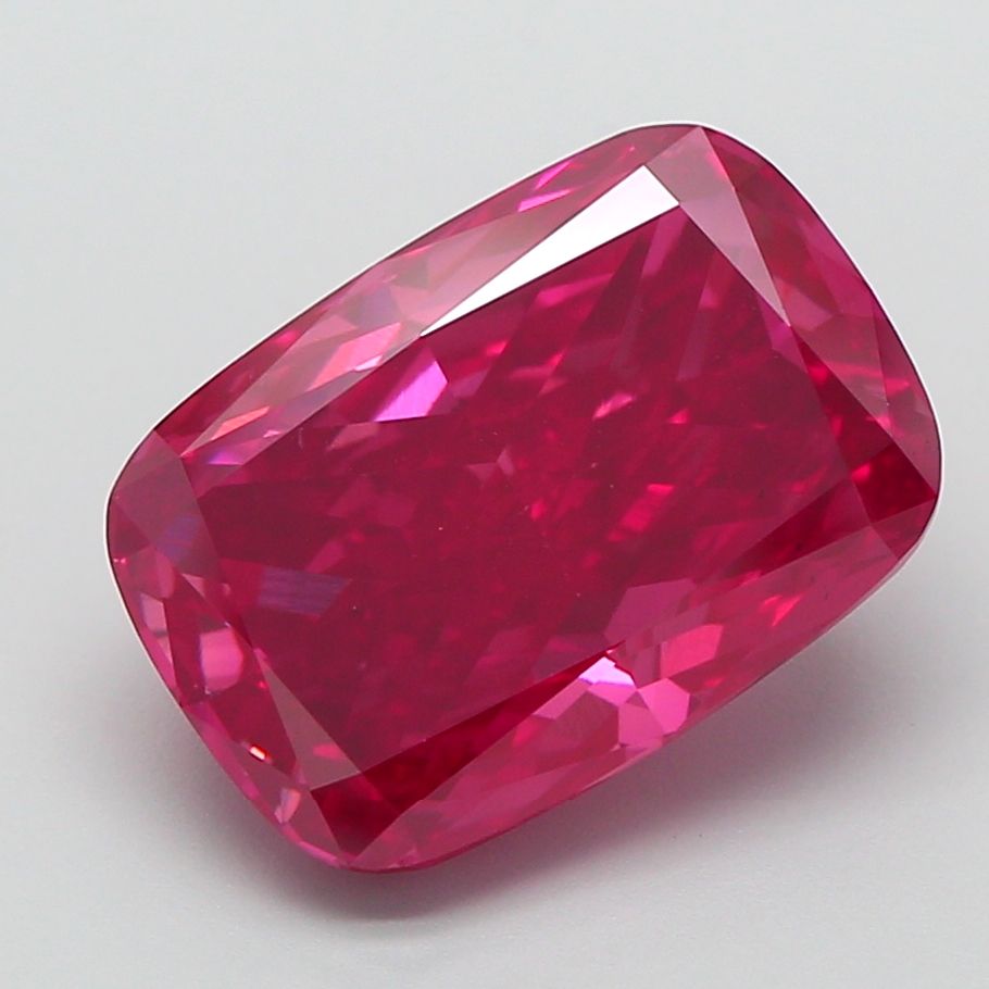 Cushion Fancy Vivid Red Lab-grown Diamond 5.51ct VS1 loose diamond